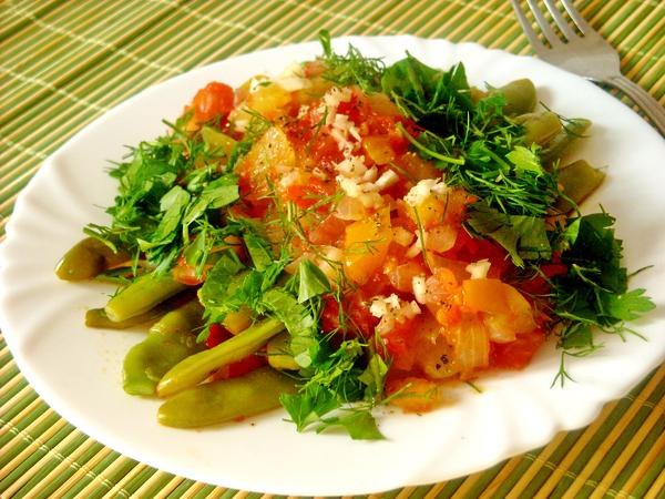 Was mit Bohnen in Tomatensoße zu kochen