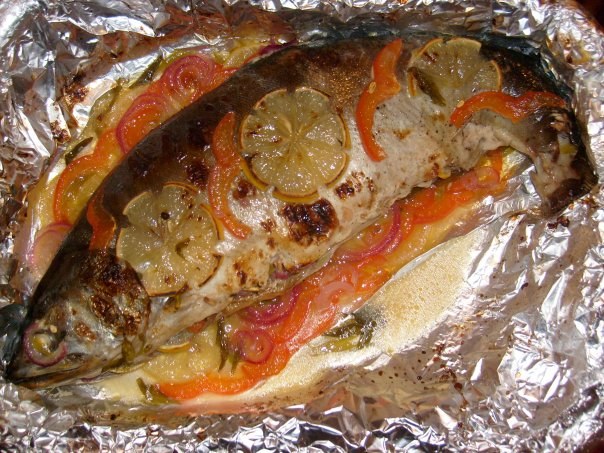 Tipp 1: Fisch mit Kartoffeln in Folie gebacken