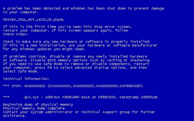 So beheben Sie einen Fehler Blue Screen