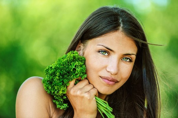 Masken für Gesicht mit Gartengrüns