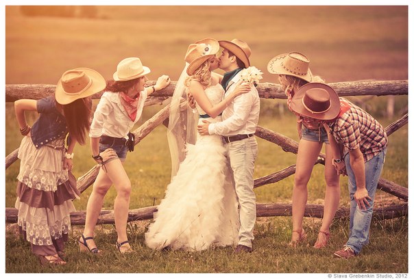 Cowboy-Hochzeit - Land-Feier