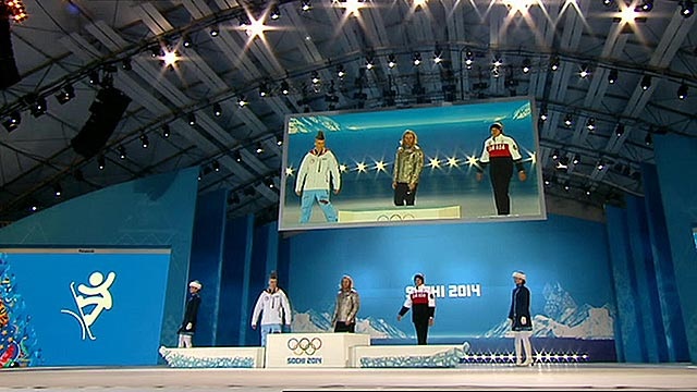 Preisverleihung bei den Olympischen Spielen in Sotschi